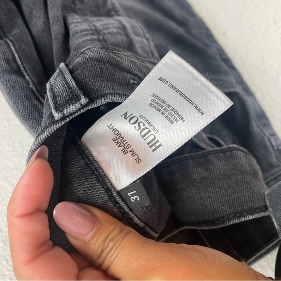 HUDSON MENS Blake Slim Straight‎ Jean WASHED SIZE 31 - Picture 4 of 9